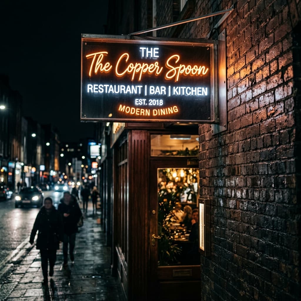 Double-Sided Glow Sign Board