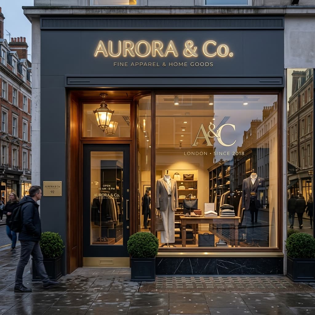 Premium Retail Shop Branding